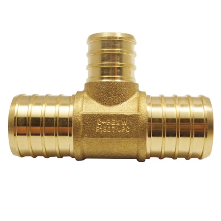 Apollo 1 in. x 1 in. x 3/4 in. Brass PEX Barb Reducing Tee APXT1134